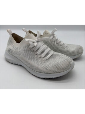 SKETCHERS White Sneakers Size 7